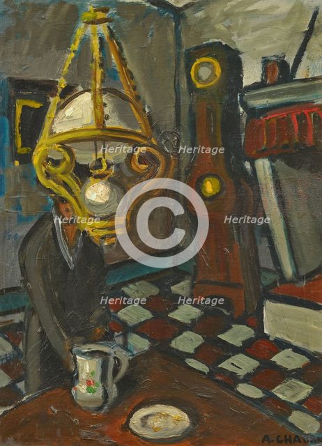 Intérieur avec chandelier. Creator: Chabaud, Auguste (1882-1955).