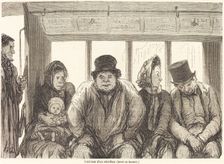 Interieur d'un omnibus [bottom half], published 1864. Creator: Charles Maurand