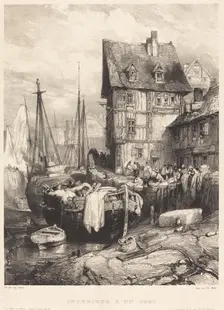 Intérieur d'un Port, 1833. Creator: Eugene Isabey