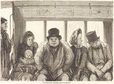 Interieur d'un omnibus [bottom half], published 1864. Creator: Charles Maurand