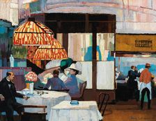 Interiéur de cafe, c 1911. Creator: Goossens, Josse (1876-1929)