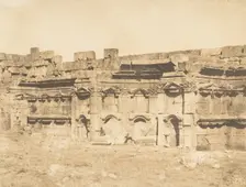 Intérieur de l'enceinte du Temple de Baalbek (Héliopolis), September 15, 1850. Creator: Maxime du Camp