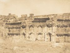 Intérieur de l'enceinte du Temple de Baalbek (Héliopolis), September 15, 1850. Creator: Maxime du Camp