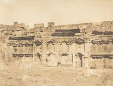 Intérieur de l'enceinte du Temple de Baalbek (Héliopolis), September 15, 1850. Creator: Maxime du Camp