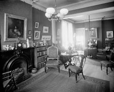 Interior, 121 Henry Street sitting room, showing grate, Detroit, Mich., between 1900 and 1915. Creator: Unknown