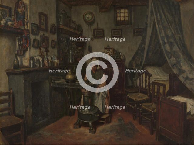 Interior, 1865-1870. Creator: Henri Jean Augustin de Braekeleer.