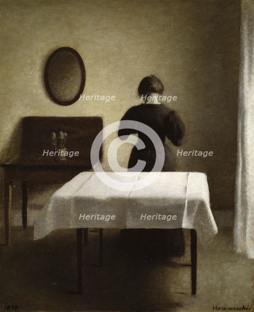 Interior, 1898. Creator: Vilhelm Hammershoi.
