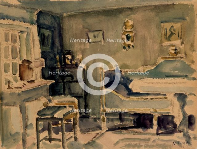 Interior, 1917. Creator: Verner Thome.