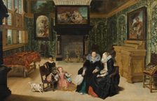 Interior, called "Rubens salon". Creators: Frans Francken II, Cornelis de Vos