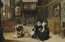 Interior, called "Rubens salon". Creators: Frans Francken II, Cornelis de Vos