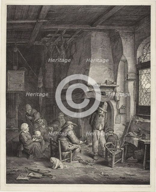 Interior, called "The Skaters", c. 1655. Creator: Cornelis de Visscher.