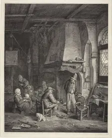 Interior, called "The Skaters", c. 1655. Creator: Cornelis de Visscher