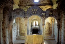 Interior, Church of Santa Cristina de Lena, Pola de Lena, Spain, 9th century, (2008). Creator: LTL