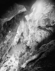Interior, Choy Cave, Mexico, between 1880 and 1897. Creator: William H. Jackson