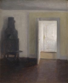 Interior. An Old Stove, 1888. Creator: Hammershøi, Vilhelm (1864-1916)