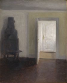 Interior - An Old Stove;The Old Jamb Stove, 1888. Creator: Vilhelm Hammershøi