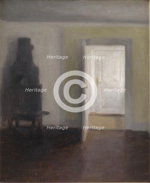 Interior - An Old Stove;The Old Jamb Stove, 1888. Creator: Vilhelm Hammershøi.