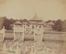 Interior and Arches of the Temple of Heaven Where the Emperor Sacrifices Once a Year..., Oct 1860. Creator: Felice Beato