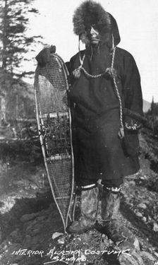 Interior Alaska costume, between c1900 and c1930. Creator: Unknown