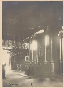 Interior, All Saints Church, Iwonicz, between 1930-1935. Creator: Unknown