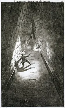 Interior ascent of a pyramid, c1780 Creator: Unknown