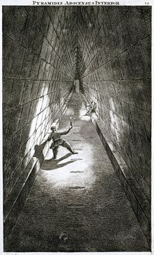 Interior ascent of a pyramid, c1780 Creator: Unknown
