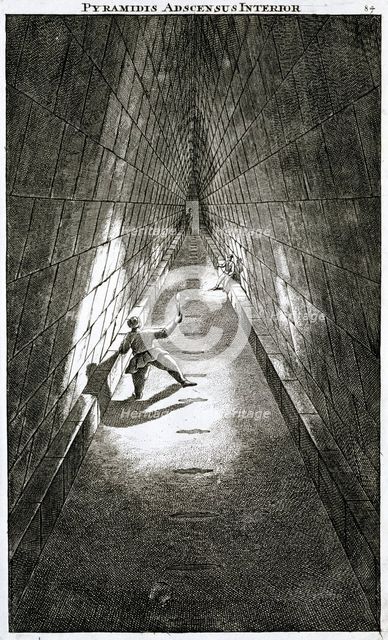 Interior ascent of a pyramid, c1780 Creator: Unknown.