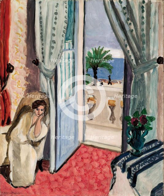 Interior at Nice (Room at the Hôtel Méditerranée), ca 1919. Creator: Henri Matisse.