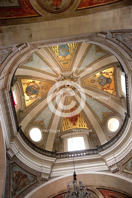 Interior, Bom Jesus do Monte Church, Braga, Portugal, 2009.  Creator: Samuel Magal.