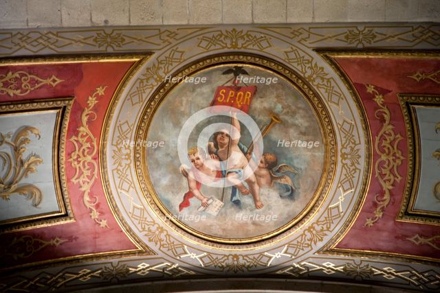 Interior, Bom Jesus do Monte Church, Braga, Portugal.  Creator: Samuel Magal.