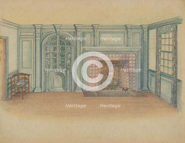 Interior, c. 1936. Creator: Unknown.