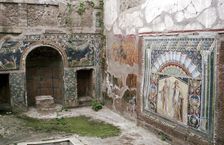 Interior garden-room in the House of Neptune, Herculaneum, Italy