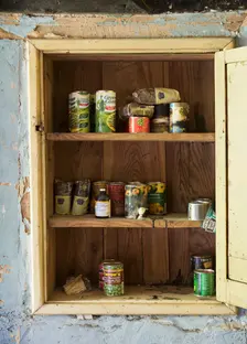 Interior detail, Bunksland Farmhouse, East Anstey, Devon, 2018. Creator: James O Davies