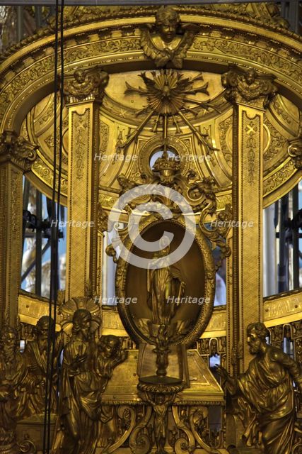 Interior detail, Peter and Paul Cathedral, St Petersburg, Russia, 2011. Creator: Sheldon Marshall.