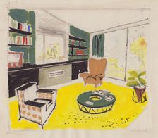 Interior design, 1951. Creator: Shirley Markham
