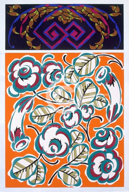 Interior design pattern, pub. 1921. Creator: Auguste H. Thomas active 1910-1930s;.