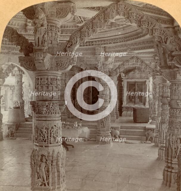 'Interior, Dilwara Temple, Mount Abu, India', 1901. Creator: Keystone View Company.
