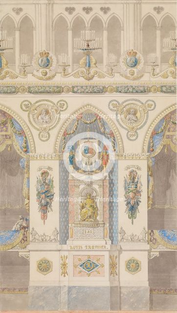 Interior Elevation, Reims Cathedral, n.d.. Creators: Charles Percier, Pierre Francois Leonard Fontaine.