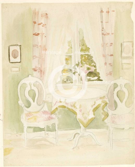 Interior from the artist's home, c1890s. Creator: Albert Edelfelt.