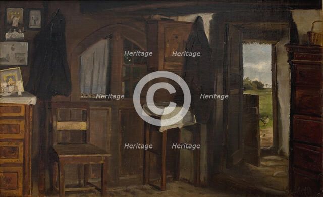 Interior from a farmhouse, 1903. Creator: Hans Smidth.