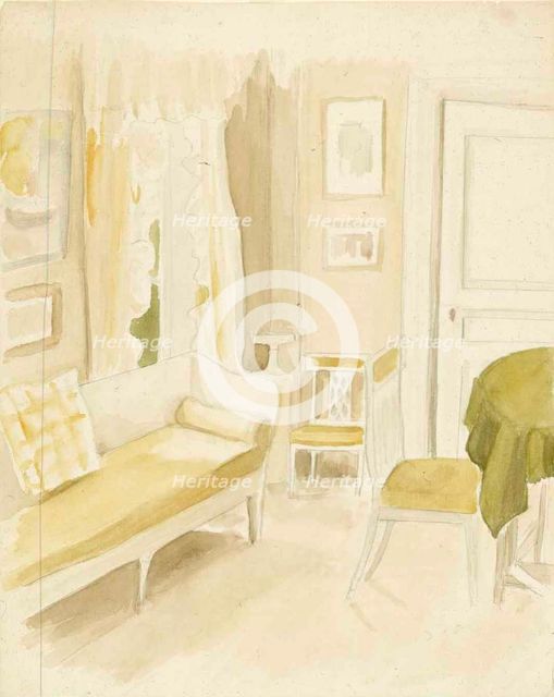 Interior from Haikko Villa, c1890s. Creator: Albert Edelfelt.