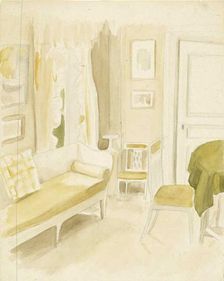 Interior from Haikko Villa, c1890s. Creator: Albert Edelfelt