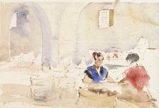 Interior from Spain (Tobacco Factory in Seville), 1881. Creator: Albert Edelfelt
