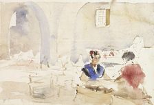 Interior from Spain (Tobacco Factory in Seville), 1881. Creator: Albert Edelfelt