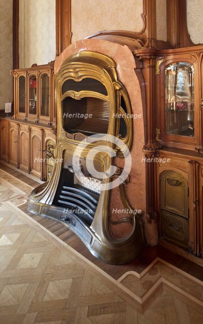 Interior-Hotel van Eetvelds, Av. Palmeston, Brussels, Belgium, (1895), c2014-2017. Artist: Alan John Ainsworth.