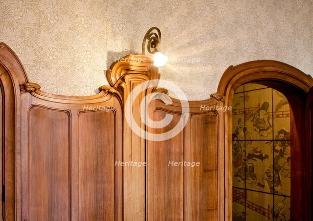 Interior-Hotel van Eetvelds, Av. Palmeston, Brussels, Belgium, (1895), c2014-2017. Artist: Alan John Ainsworth.