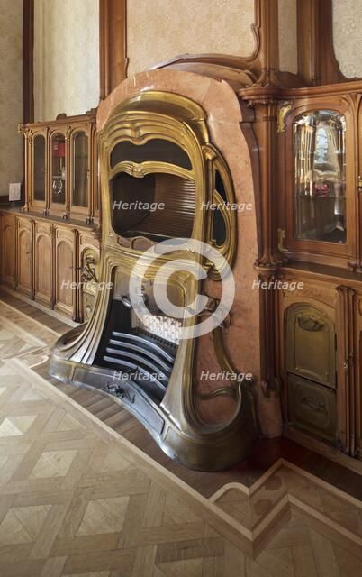 Interior-Hotel van Eetvelds, Av. Palmeston, Brussels, Belgium, (1895), c2014-2017. Artist: Alan John Ainsworth.