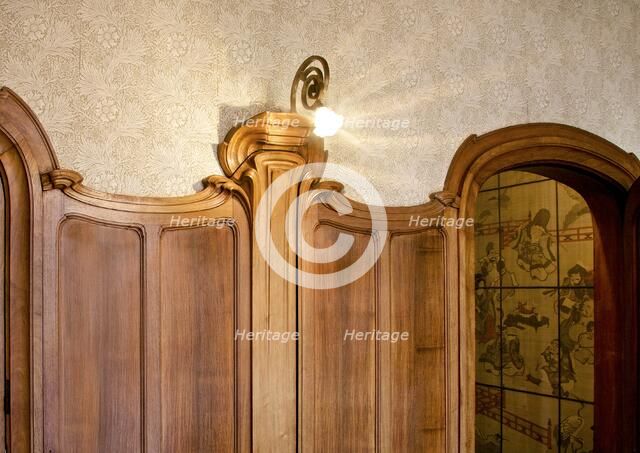 Interior-Hotel van Eetvelds, Av. Palmeston, Brussels, Belgium, (1895), c2014-2017. Artist: Alan John Ainsworth.