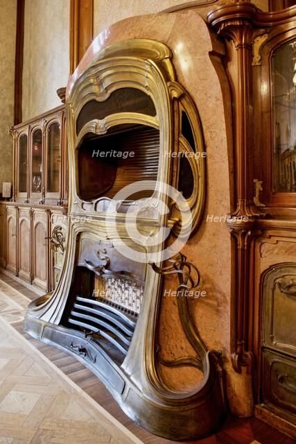 Interior-Hotel van Eetvelds, Av. Palmeston, Brussels, Belgium, (1895), c2014-2017. Artist: Alan John Ainsworth.