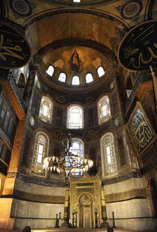 Interior, Hagia Sophia, Istanbul, Turkey, 2013. Creator: LTL